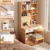 Mesa Integrada de Escritorio y Librero, Escritorio de Computadora para el Hogar, Mesa de Estudio de Escritorio para Habitación de Estudiante, Escritorio Infantil de Escritura, Mesa para Sala de Estudio