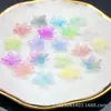 Flor de Bauhinia de Cinco Pétalos Degradado Bicolor Mate Pulsera DIY Cadena para Teléfono Colgante para Coche Accesorios de Joyería con Cuentas Venta al por Mayor