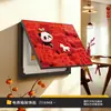 Cubierta Decorativa Pintada para Caja de Medidor Eléctrico de Panda, Modelo Año Nuevo del Caballo, Cubierta Decorativa para Caja de Distribución, Arte de Pared Festivo y Propicio para Restaurante