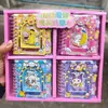 Cuaderno de espiral Sanrio 100K de dibujos animados con diseño hueco, Cuaderno rayado, Cuaderno portátil