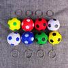 Venta Caliente 4CM Llavero Colgante de Espuma PU de Fútbol Regalo Juguete Biónico Infantil Colgante Llavero de Pelota Antiestrés