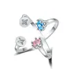 Anillo Cruzado Nuevo de Línea Transfronteriza Original para Mujer, Anillo de Tornillo de Estilo Simple y Genial, Anillo para Dedo Índice de Diseño de Nicho