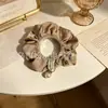 Ventas Directas de Fábrica Transfronterizas Sencillos Resortes para el Cabello de Niñas Scrunchies de Satén con Pedrería de Alta Calidad Resortes para el Cabello Cuerdas para el Cabello Resortes para el Cabello