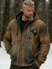 Sudadera con capucha para hombre de otoño e invierno, nueva, de moda, estampada, cárdigan casual deportivo, de TEMU, transfronteriza