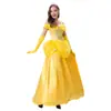 Nuevo cuento de hadas princesa amarilla Beier vestido largo de corte elegante disfraz de princesa disfraz de escenario