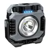 Luz de Trabajo Fuerte para Exteriores Transfronteriza Luz de Camping Ultra Brillante Móvil Portátil Larga Duración de Batería Recargable Magnética Luz para Reparación de Automóviles