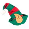 Chapéu de Natal chapéu de Natal chapéu de palhaço orelhas chapéu listrado vermelho e verde decorações de festa de Natal chapéu de elfo infantil