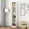 Estante de Livros Rack de Armazenamento Armário de Armazenamento para Quarto Simples de Montar na Parede Armário de Armazenamento de Chão Estante de Livros Doméstica de Múltiplas Camadas