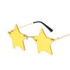 Moda transfronteriza gafas de sol sin montura de estrella de cinco puntas AliExpress gafas de sol navideñas modernas y divertidas gafas punk personalizadas