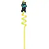 Nuevas Pajitas Espirales de Colores de Zootopia Pajitas Reutilizables Parche de Pegamento Suave Pajitas de Tubo Curvo Venta al por Mayor