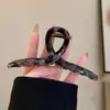 Pinza para el Cabello de Lujo con Estampado de Leopardo Retro para Mujer 2024 Nuevo Elegante Pinza de Tiburón Grande en la Parte Posterior de la Cabeza Pinza para el Cabello Pinza para el Peinado