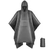 Capa de Chuva Poncho Leve, Poncho de Chuva Três em Um, Capa de Chuva Multifuncional Portátil Especial para Montanhismo e Caminhada ao Ar Livre