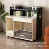 Gabinete para Arenero Estilo Sencillo Integrado para el Hogar Semi-Cerrado a Prueba de Olores Inodoro para Gatos Gabinete de Almacenamiento para Gatos Gabinete de Almacenamiento para Camas de Gatos