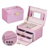 Caja de Joyería de Suministro Directo Transfronterizo, Caja de Almacenamiento de Lujo Ligero, Gran Capacidad, Multicapa, Caja de Almacenamiento de Joyería Grande