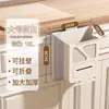 Cubo de Basura Uso Doméstico Sin Taladro Puerta de Gabinete Cesto de Basura Montado en Pared Plegable Baño Inodoro Cocina Cubo de Basura