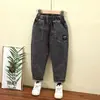 Ropa para Niños Pantalones para Niños Primavera y Otoño 2026 Nuevo Estilo Coreano Holgados Versátiles Casuales Jeans para Niños Mayores