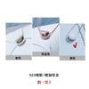 Collar Coreano Ins Pequeño Frijol Plata S925 Cadena Clavícula Corazón Moderno Simple Elegante Oro 14K Colgante Estudiante