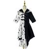 Halloween 101 Loyalist cos Preto e Branco Bruxa Kuila de Ville Spot Dress Stage Performance Dress