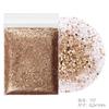 Unha glitter ultra-fino glitter glitter glitter pó lantejoulas pó +1mm terno amarelo dourado Nail Polish cola joias cross border
