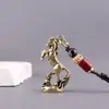 Llavero de Coche Colgante con Lanyard Hecho a Mano, Soporte Creativo de Base de Nube de Latón para Éxito Instantáneo