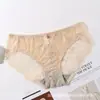 Calcinha Feminina de Renda Sexy Decorada com Diamantes, Sem Costura, Cintura Baixa, Malha Transparente Ultrafina, Tamanho Grande