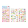 NOTA PARA Pegatinas de Papel Sintético Dibujos Animados Lindos Divertidos Estudiantes de Primaria y Secundaria Diario Diario Material Decorativo DIY Pegatinas