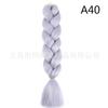 Peluca africana de trenza grande de seda de alta temperatura, trenza jumbo, cabello degradado, fibra química, trenza grande, trenza sucia, cuerda para cabello