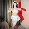 Yetingxiang JK Academia Estilo Sirvienta Japonesa Sexy Dulce Linda Chica Suave Conjunto de Cuadros Falda Plisada