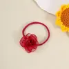 Accesorios para el cabello transfronterizos para niños europeos y americanos, diadema fina de malla suave con flor para bebé, no apretada, diadema de protección para fontanela infantil