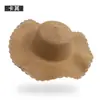 Sombrero de Paja para Mujer Playa Costa Viaje Sombrero para el Sol Vacaciones Protección Solar Sombrero de Ala Ancha Verano Celebridad de Internet Sombrero para el Sol Verano