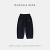 Coleção de CalçasDudu Home Calças Casuais Infantis Calças de Verão para Bebês Meninos Roupas de Verão Respiráveis Roupas Infantis Modernas