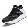 Zapatos Deportivos de Malla Transpirable para Hombre Plantilla Ligera Amortiguadora Suela de Palomitas Cobertura de Pie Tejida Suela Gruesa Zapatos Deportivos Casuales