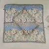 Pañuelo cuadrado estampado de leopardo bufanda coreana femenina de seda versátil pañuelo para el pelo bufanda retro flor de anacardo pañuelo cuadrado pequeño venta al por mayor