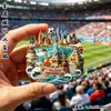 Ímãs de Geladeira de Madeira Comemorativos Populares da Copa do Mundo de 2026 Apresentando Marcos e Bandeiras dos EUA, Canadá e México