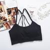 Sostén Sling con Letras Inglesas Sin Costuras Sin Aros de Acero de Una Pieza Sostén Deportivo Sin Costuras Top Tubo de Espalda Hermosa Básica para Mujer