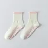 Meias de Yoga Femininas Meia-Calça Meias Fitness Respiráveis Antiderrapantes Meias de Silicone Resistentes a Odores Absorventes de Suor Meias Longas Esportivas Meias de Yoga