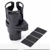Suporte Multifuncional para Copo de Água de Carro, Suporte para Celular no Carro, Suporte de Copo de Armazenamento de Camada Dupla Rotativo e Retrátil para Carro