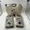 Em estoque saco de água de 8 litros espessado grau alimentício diâmetro grande portátil autoportante para armazenamento de água ao ar livre reutilizável