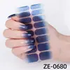 Fábrica Zhengxiang Personalizado Oem Gradiente Rosa Cebola Arco-Íris Película para Esmalte de Unha Adesivos de Nail Art 3D Europeus e Americanos Temu Adesivos de Unha Odm
