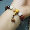 Pulsera Lingyin al por mayor de 18 Semillas Bodhi para Hombre y Mujer Pulsera para Pareja 18 Semillas Cuentas de Buda Pulsera Bodhi Duobao de 18 Semillas