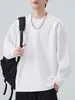 Camiseta de manga larga estilo americano de calle Anyang para hombre, nueva colección otoño 2026, diseño color block, corte holgado, adecuada como capa base