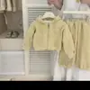Conjunto Sete Meninas Limão Salgado 2026 Primavera/Outono Novo Estilo Conjunto de Meninas Calça Wide Leg Estilosa Calça Longa Conjunto de Duas Peças