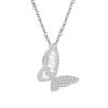 Collar de mariposa para niña en plata esterlina S925 para mujer, nuevo diseño de nicho de lujo ligero y popular, cadena de clavícula de alta calidad 2024
