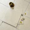 Azulejos de Piso Antiderrapantes de Cerâmica Integral Calcário 400X400 para Pousadas, Cafeterias, Restaurantes de Hot Pot, Terraços, Varandas, Azulejos Antigos Estilo Wabi-Sabi