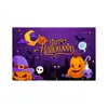 Nuevo Fondo de Halloween Exclusivo de Amazon Transfronterizo Decoración de Atmósfera para Celebración de Fiesta Festiva Bandera de Procesamiento Personalizado