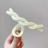 Pinza para el cabello de lujo de alta gama en color marrón, tamaño grande nuevo para cabello grueso, pinza de tiburón para recogidos en la parte posterior de la cabeza, accesorio para el cabello de uso diario