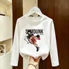 Camiseta de manga larga 100% algodón para niño 2026 primavera y otoño nueva moda estilo coreano camiseta básica para niños, versión coreana camiseta fina de primavera