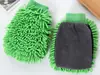 Luva Espessa de Chenille para Lavagem de Carro, Luva Espumante de Veludo Coral, Luva de Limpeza de Carro de Pelúcia Longa de Lado Único e Dupla Face