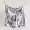 Bufanda Grande de Seda Artificial Abstracta Nórdica con Tacto de Alta Gama Bufanda de Seda Chal Estampado Polaina Decorativa Toalla Protectora Solar Pañuelo para la Cabeza Bufanda