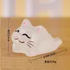 Manualidades Creativas de Gato de la Suerte Lindo de Resina Adornos Decorativos de Escritorio Regalos Oficina Pequeños Adornos Lindos de Moda